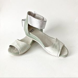 Earth Mint & Silver Sandals